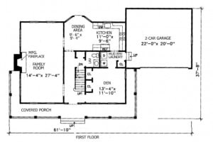 Sample architectural floor plan