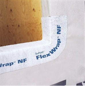 Dupont FlexWrap and other moldable flashing tapes are ideal for sill pans and flashing curved widows.