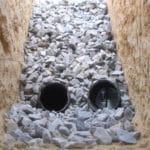 Curtain drain, French drains can help protect a building site from water problem