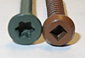 torx-drive vs. square drive screw heads