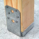 Adjustble stand-off post base from Simpston Strong-Tie