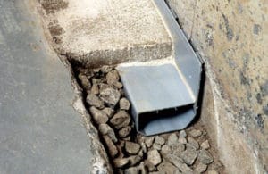 Interior foundation drains can be cut into the slab.